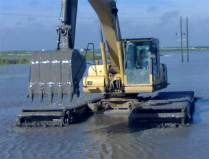 水上挖掘机